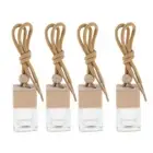 4pcs 6ML Car Perfume Pendant Hanging Diffuser Aroma Essential Oil Bottle