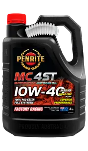Penrite MC-4ST 10W-40 100% Pao & Ester 4L - MC410W40004