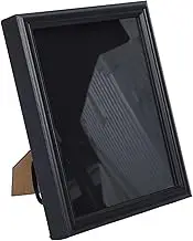 Zerodeko Veteran Flag Display Case Wooden Shadow Box with Tempered Glass Compact Memorial Storage for Funeral Flags Wall Mounted Black Frame for Honoring Veterans