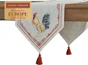 Maison d'Hermine Table Runner 100% Cotton Double Layer Table Runners 72 inches Long Decorative for Home Kitchen Dining Party Baby Shower Wedding Bridal Shower Spring Summer (Campagne, 14.50" x 72")