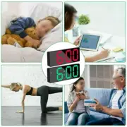 LED Display Digital Mirror Alarm Clock with Temperature Display and Night Light