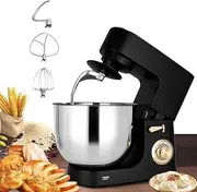 Kitchen Food Stand Mixer, 8L Food Mixers for Baking, 1800W Electric Kitchen Mixers with Stainless Steel Bowl, Dough Hook, Wire Whip & Beater, Mixers for Baking 8+P Speed,Splash Guard