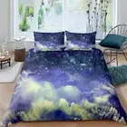 Outer Space Starry Sky Landscape Printed Bedding Set 3D Comforter Cover For
