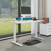 DESX Height Adjustable Electric Standing Desk - Ergonomic - Tool-Free Easy Install - White