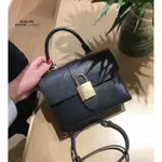 LV LOCKY BB 系列 M52880 黑色水波紋 ONE HANDLE PM_大鎖頭 郵差包 翻蓋包 6