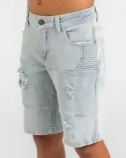 [Skylark] Skylark Men's Boys' Saturate Denim Walk Shorts in Blue Size 12 12 Blue