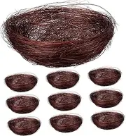 GANAZONO 10 Pcs Thread Bird Nests Artificial Perching Nests for Birds Easter Decorations Cozy and Durable Nesting Material for Home and Garden Decor