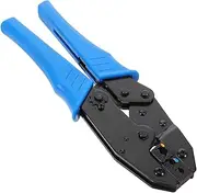 Ratchet Crimper Crimping Tool The Wire Automotive Wire Ratchet Crimping Plier Insulated Wire Terminals Butt Connectors Crimp Tool Sma Crimp Tool Ratcheting Crimper Tool Metal Blue