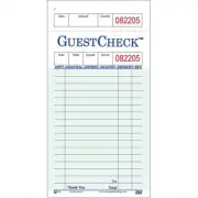 One-Part Copy Paper 17-Line GuestChecks Green 6.75" L x 3.5" W | 50 Book/Case