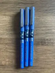 Pilot V5 Hi-Tecpoint Pure Liquid Ink 0.5mm Rollerball Pen,Blue Ref-BXV5(3 PENS)