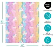 Unicorn Glow in The Dark Blanket Unicorns Gifts for Girls 60"x50"