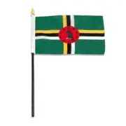 "4x6" Dominica Flag / Dominica Desk Flag / Dominica Stick Flag