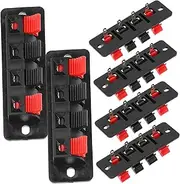 SWOOMEY Amplifier Terminal Binding Connector 6pcs Wire Terminal Connectors for Stereo Speaker Red Black Clips