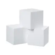 3 Pack Craft Foam Blocks 5x5x5 Inch Polystyrene Square Foam Cubes for Arts Sc...