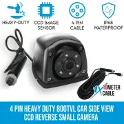 Elinz Heavy Duty 800TVL Car Side View CCD Reverse Small Camera 4 PIN 10M Cable Waterproof Bus Truck Caravan