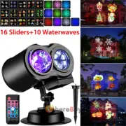 LED Christmas Projector Lights Outdoor/Indoor Projection Lamp with 16 Patterns
