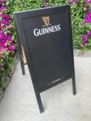 NEW Guinness Dublin Ireland "A" Frame Restaurant Chalkboard Menu Beer Mancave
