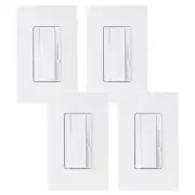 4-Pack Dimmer Switch for Led Lights, 0-10V Dimmable LED Panel Lights