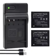 2x DMW-BCK7 Battery +Charger For Panasonic Lumix DMC-FT20 DMC-FT25 DMC-FT30 TS25