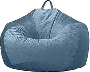 EdNey Bean Bag Chair Cover Living Room Without Filler Large Beanbag Stuffed Animal Storage Or Memory Foam Soft Premium Corduroy (No Filler),D,S