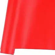 Ramya Smooth Solid Color Red Faux Leather Sheets 1Rolls 14"X53"(35cm X 135cm),Faux Leather is Great for Handmade DIY Craft Projects, Bows,Leather Earrings (Red)