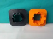 Tupperware Mini Cookie Cutter Appetizer Dough Cheese Cutter Gadget 2 Sided Set .