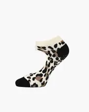 Ladies Size 2-8 Beige Leopard Pilates Barra Yoga Grip Socks Pussyfoot 1 Pair