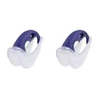 2x Dexas Silicone 19cm Mezzaluna Chopper Herbs/Vegetable Slicer Utensil Purple