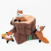 ZippyPaws Zippy Burrow Dog Toy Fox Stump, 1 Each/XL By ZippyPaws
