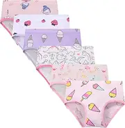 [Cczmfeas] Girls Kids Toddler Hipster Briefs Super Soft 100% Cotton Underwear Panties