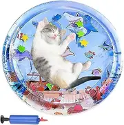Pet Water Bed - Colorful Kid Play Mat with Inflator,Portable Sensory Playing Bed, Inflatable Interactive Pad for Courtyard, Backyard, Lawn