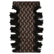 [Self-Portrait] Black Lace Cut Out Midi Skirt