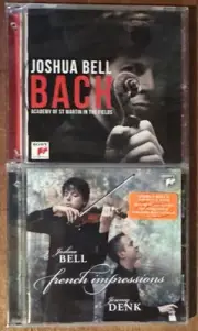 Joshua Bell 2 CD Lot: Bach & French Impressions With Jeremy Denk New Sealed