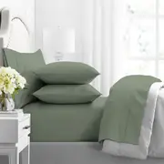 Renee Taylor Premium 1000TC Egyptian Cotton Mega King Sheet/Pillowcase Juniper