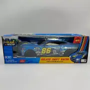 TEAM NASCAR DELUXE DRIFT RACER LIGHT & SOUND RACE CAR REMOTE CONTROL RC BNIB BLU