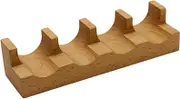 FytStycale Sushi Taco Holder Made of Wood, Wooden Tray, Boat, Temaki Holder, Taco Shell Stand for Kitchen Table, Desktop, Restaurant Presentation, 4 Slots