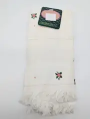 Charles Craft Fingertip Velour Towel for Cross Stitch Rose Blossom Flowers