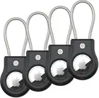 Airtag Keychain for Apple Airtag Holder,4 Pack Air Tag Lock Case Keychain Key Ri