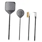 4 Piece Pizza Oven Kit Pizza Turning Peel 9 Inch, Perforated Pizza Peel, 4 Set