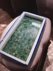 48"x30" Semi Precious Amazonite Stone Center Dining Table Top for Living Room