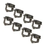 (Pack of 8) Aluminum Truck Mounting Clamps for C.R. Laurence RM608004 & RM608011