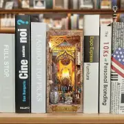 Dragon Castle DIY Wooden Book Nook Bookshelf Insert Miniature Dollhouse