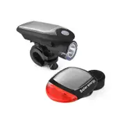 Solar Powered Bicycle LED Bike Bicycle Light Set