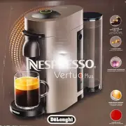 NEW Nespresso VertuoPlus Line Coffee Espresso Machine Maker Red 4 Cup Sizes