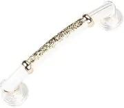 Pull Handle for Kitchen Cabinet Door Drawer Stylish Cabinet Handle Dresser Pull Drawer Brass Vintage Kitchen Cabinet Pull Door Handle Furniture Cabinet Accessories(White,96mm)