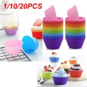 1/10/20x Muffin Pudding Cupcake Case Cup Cake Cookie Baking Mould Egg Tart Mold