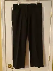 NEW EILEEN FISHER Pants Size Large Heavyweight Rayon Knit Black Stretch NWT $148