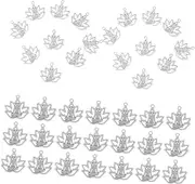 CORHAD Hanging Alloy Buddha Lotus Pendant Set 100pcs Creative Decorative Buddha Lotus Charms