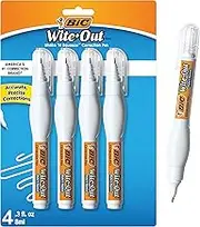 BIC Wite-Out Shake'n Squeeze Correction Pen 4/Pkg-White