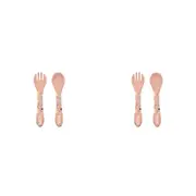 2x Sassi Silicone Cutlery Set Slurpy The Octopus Baby/Childrens Tableware 6m+